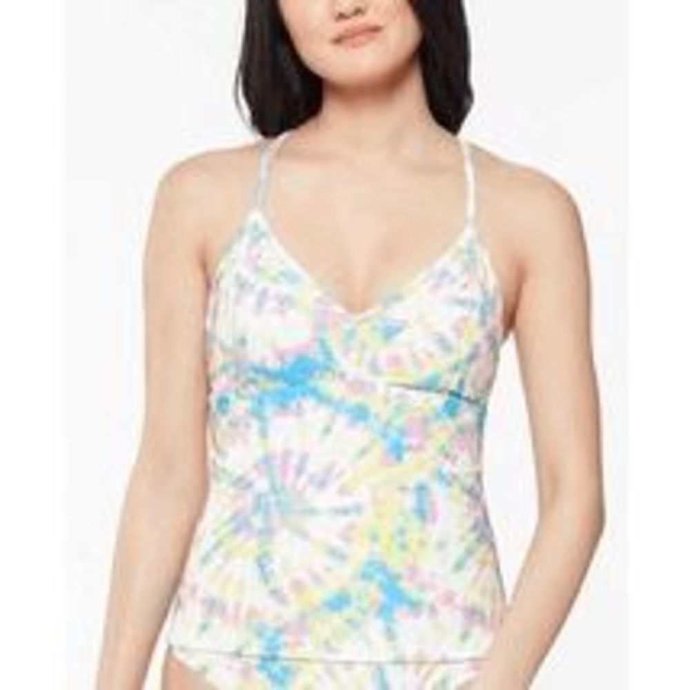 Jessica Simpson Tankini Top Spritz Multi Large - Picture 6 of 6